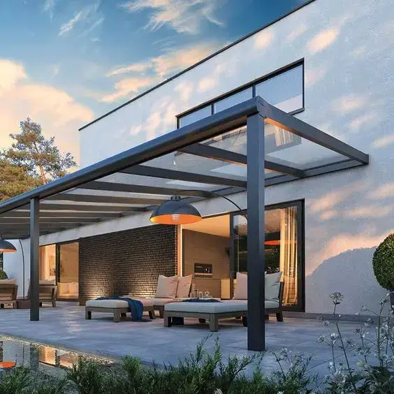 bentuk canopy rumah mewah