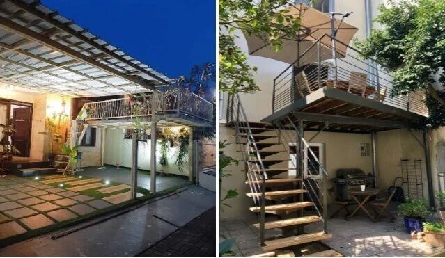 model kanopi balkon minimalis