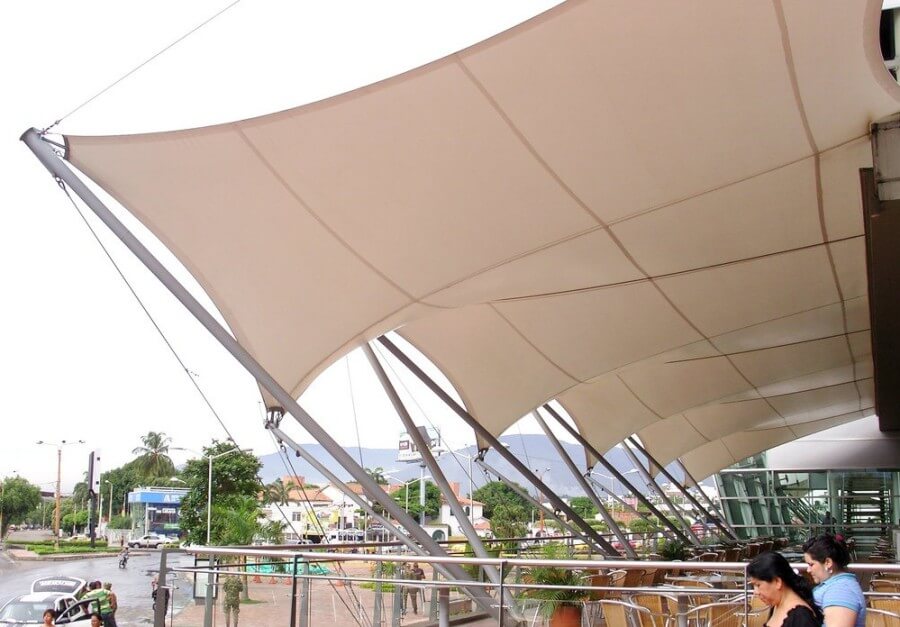 canopy kain ilustrasi
