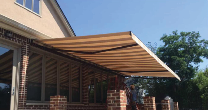 awning gulung sunbrella